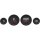 MLX Dresser Pack Dresser and Bagger 4 Gauge, Black Bezels 96-03 4 Gauge Kit