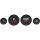 MLX Dresser Pack Dresser and Bagger 4 Gauge, Black Bezels 96-03 4 Gauge Kit