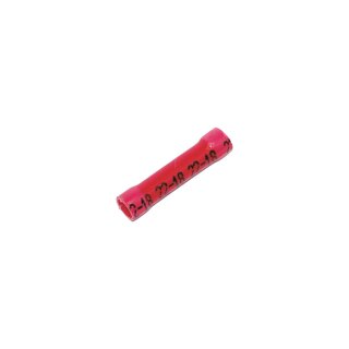 PVC 22-18 Butt Connectors Red