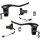 RR90 Can Bus Dual Calipers, Hydraulic Clutch Hand Control Kit Black Anodized