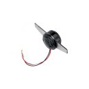 Ribbed Taillight Backing Plate Black