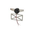 Ribbed Taillight Backing Plate Black