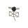 Ribbed Taillight Backing Plate Black