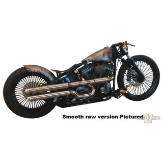 Outline Fat Tommy Exhaust System Chrome Satin