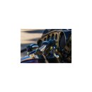 Heavy Industry Grips Black 1" Satin Throttle By Wire