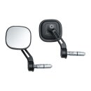 Dillinger Bar End Mirrors Black