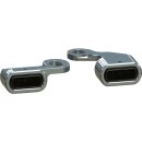 Stripe LED Blinker Aluminium Polished Light Smoke LED