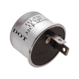 Hazard Flasher 12V Two-Pin Bi-Metal D.O.T Hazard Flasher