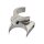 Turn Signal Clamp "Cruiser", DM 43mm, pair,Billet Alu polish Turn Signal Clamp