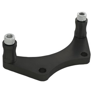 Cafe Gauge & Headlight Relocation Bracket Adapter Gloss Black Gloss