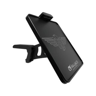 Side Mount License Plate Kit German specification 220x200mm Black Anodized