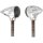 Arlen Ness Teardrop LED Blinker Chrom, getönt EC geprüft