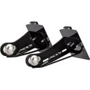 Long License Plate Side Mount Kit Black Anodized