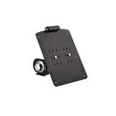 Long License Plate Side Mount Kit Black Anodized
