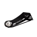 Long License Plate Side Mount Kit Black Anodized