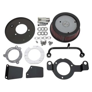 High Performance Luftfilter und Breather Kit schwarz für Harley M8 17-24