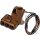 Switch Housing, RR90, 3-Button, Cable/Hydraulic Clutch, Mirror Hole, Bronze Anodized