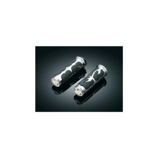 ISO-Flame Grips Chrome 1" Cable operated