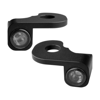 NANO Series LED Turn Signals/Position Light Black Anodized Smoke LED