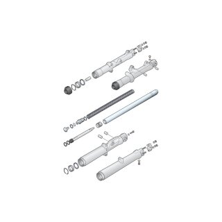 Damper Retainig Ring Big Twin Front Fork Parts OEM 46172-48