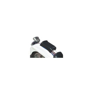 Stealth Smooth Suction Cup Pillion Pad Black Polyurethane