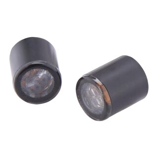 Proton Module LED Turn Signal/Position Light LED, Tinted Lens, Black Metal Housing Black Smoke LED