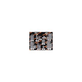 Knurled Tappet Block Hardware Kit Chrome