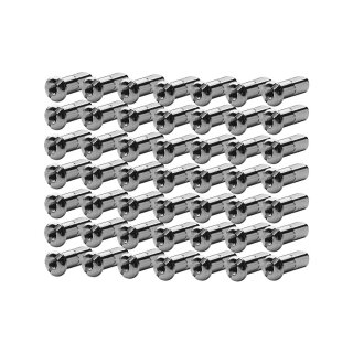 Spoke Nipples, Chrome, Stock-Lenghts (42)