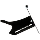 Germany Long License Plate Side Mount Kit Flat Black Satin
