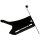 Germany Long License Plate Side Mount Kit Flat Black Satin