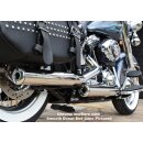 Gun Smooth Slip On Mufflers Donut End Cap Polished Polished