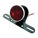 Classic Round Taillight with License Plate Bracket Chrome...
