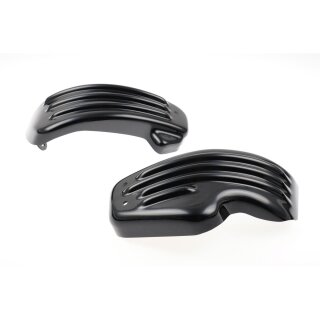 Racing Side Cover Slotted Black Gloss