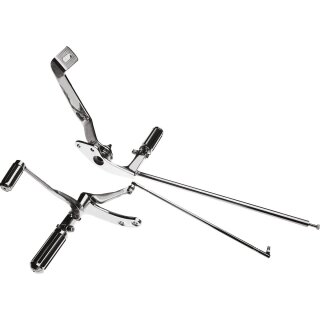 Complete Forward Control Kit, chrome, 2" extended Forward Control Kit