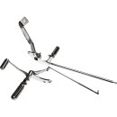 Complete Forward Control Kit, chrome, 2" extended...