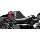 Stubs Spoiler Pleated Seat Black Red Vinyl