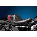 Stubs Spoiler Pleated Seat Black Red Vinyl