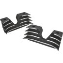 Black Hi-Lighted Finned Headbolt Covers