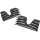 Black Hi-Lighted Finned Headbolt Covers