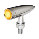 Mono Bullet LED Turn Signal Chrome Clear LED