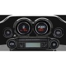 MLX Dresser Pack Dresser and Bagger 6 Gauge, Black Bezels 04+ 6 Gauge Kit