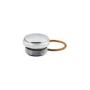 Finned Kicker Cover Cap Chrome