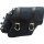 Canvas Solo Side Bag with Fuel Bottle Strut Mount Black Right