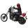 Burly, Sissy Bar, One-Piece , Tall, Incl. Pad, 8.25"x12.5"x24.75", Chrome Sissy Bar