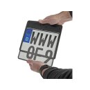 Inside License Plate Base Plate German Size 200x180mm Polished