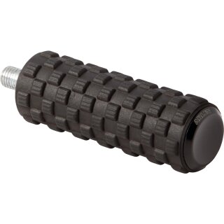 AirTrax Brake and Shift Peg Black Endcap Black, Anodized