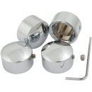Plain Head Bolt Cover Chrome