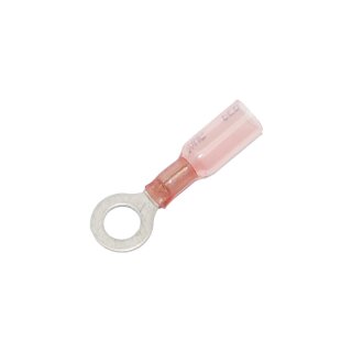 0,7-1,2 mm Heat Sealable #.25" Ring Terminal Pink