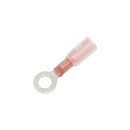 0,7-1,2 mm Heat Sealable #.25" Ring Terminal Pink