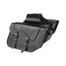 Braided Slant Saddlebags Black